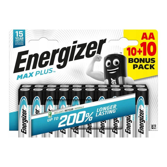 20er Pack Energizer MAX Plus AA LR6 Alkaline Batterien