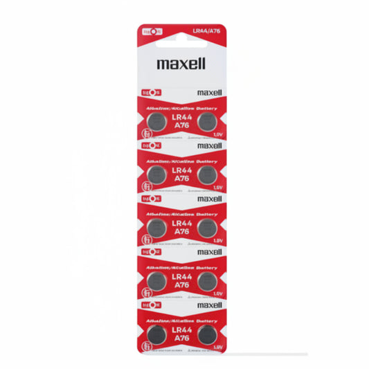 10er Pack Maxell G13 AG13 LR44 Alkaline Mini Batterien