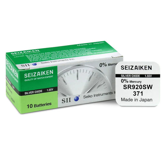 Seizaiken SR920SW (371) Silberoxid Uhrenbatterie 1,55 V - MIZO.at