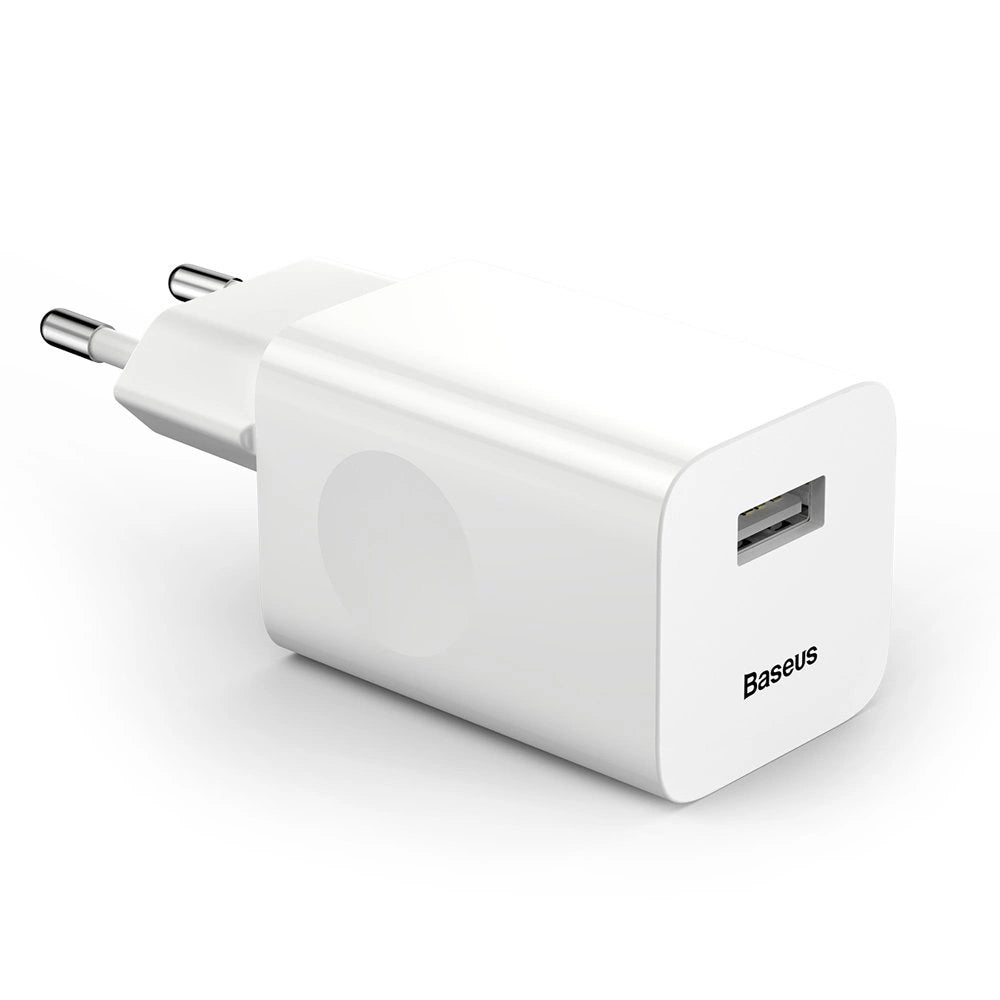 Baseus Quick Charger 24W USB-A QC Power Adapter White – Mizo