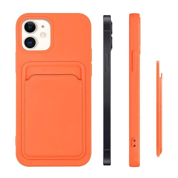 Samsung S21 Ultra Card Case | Black Silicone Wallet with Card Slot - MIZO.at