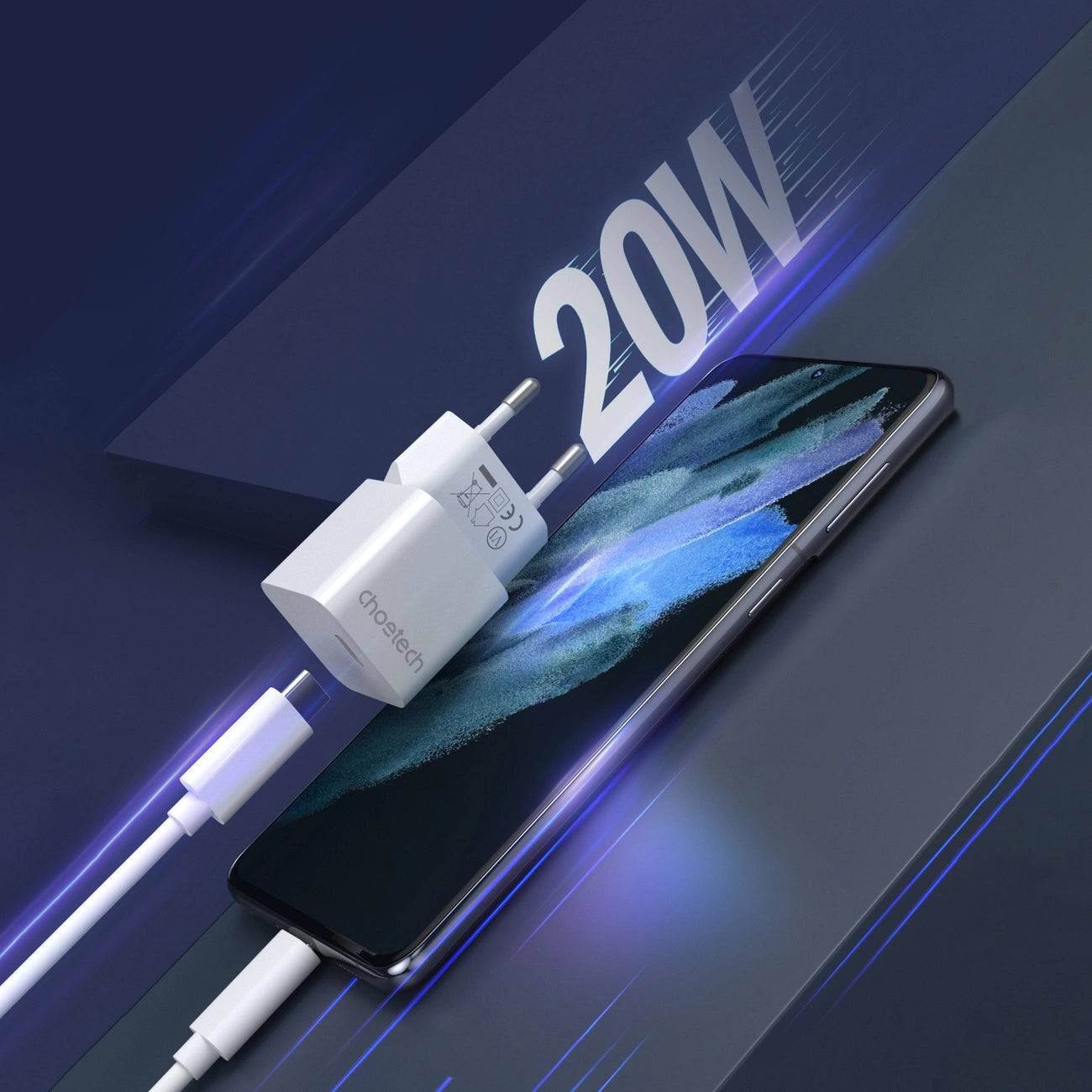 Choetech USB C Charger | 20W PD Fast Wall Adapter PD5010 - MIZO.at
