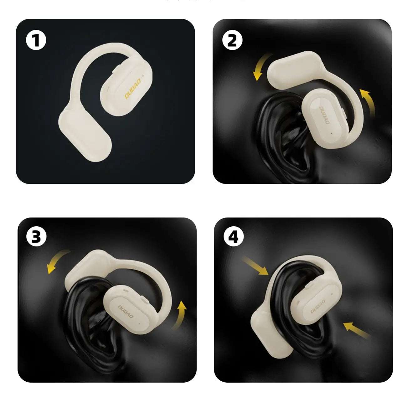 Dudao U4A Business Headset Weiß | BT 5.3, IPX5, 300h Standby - MIZO.at