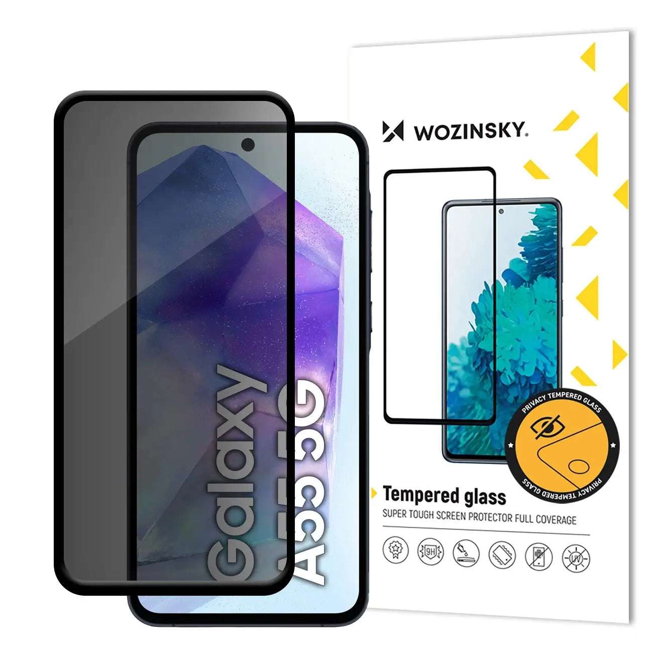 Wozinsky Privacy Glas 9H für Samsung S25 | Anti-Spy-Schutz - MIZO.at
