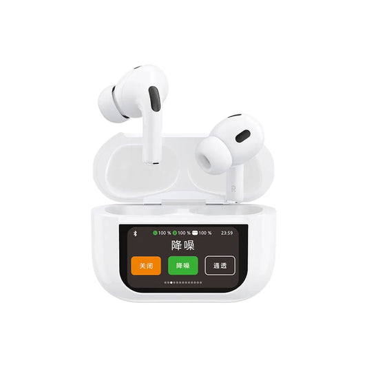 Dudao U19 TWS Bluetooth 5.3 Headphones | ANC, LED Display, White - MIZO.at