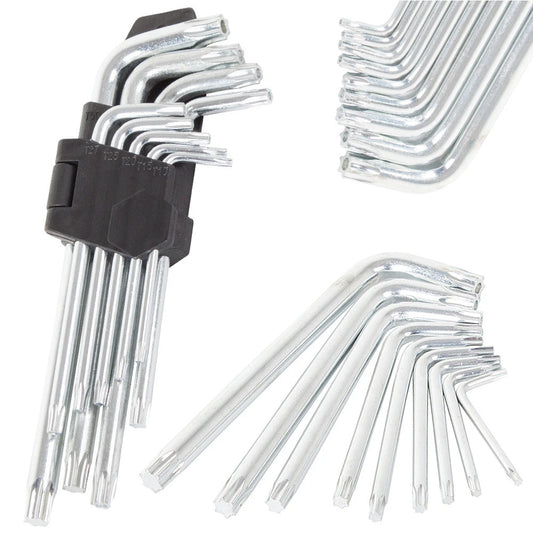 Torx-Schlüsselset 9-teilig – T10 bis T50