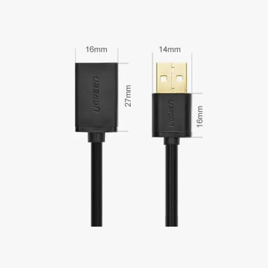 UGREEN USB Adapter Cable Female to Male 2m Black | Durable Connection - MIZO.at