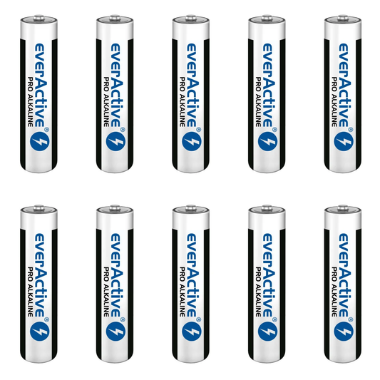 10er Pack everActive Pro AAA LR03 Alkaline Batterien 1,5V - MIZO.at