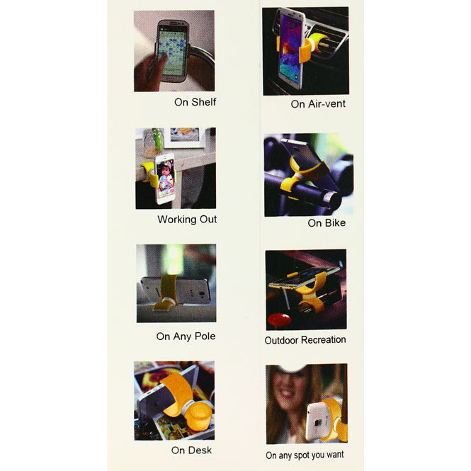 Lucky Lock Universal Auto Handy Halterung 360° Gelb - MIZO.at
