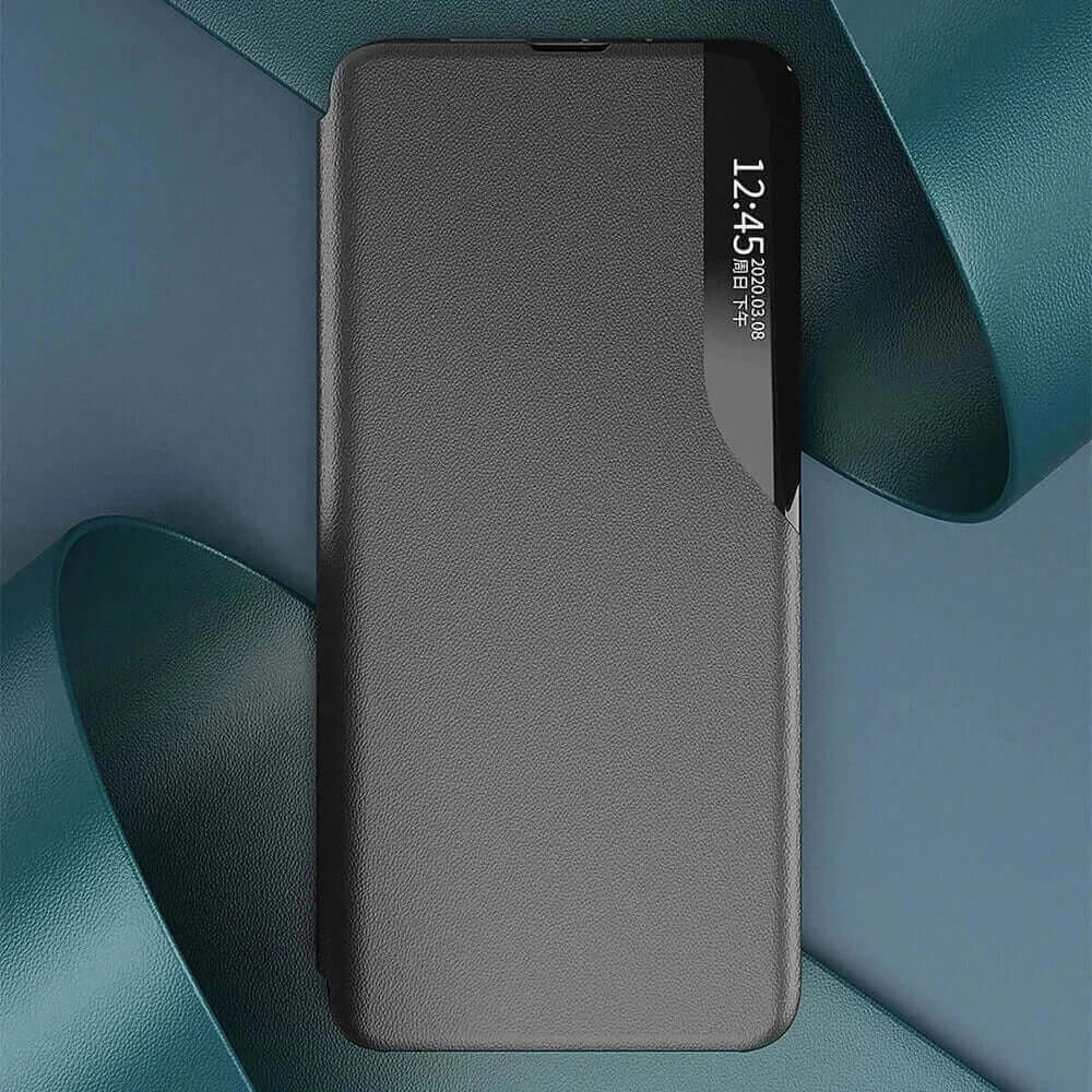 Samsung S24 Eco Leather View Case | Smart Flip Cover Black - MIZO.at