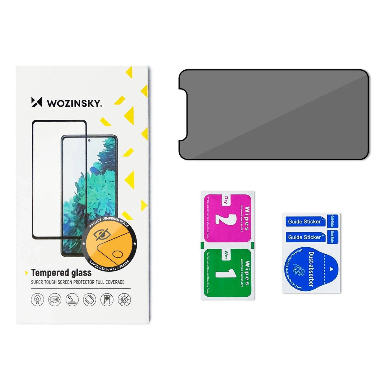 Wozinsky Anti-Spy Privacy Glass 9H für iPhone 15 Pro – Sichtschutz - MIZO.at