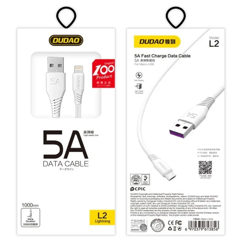 DuDao 5A Micro USB Kabel 1,5m Schnellladen & Datenkabel - MIZO.at