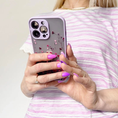 Purple Floral iPhone 13 Pro Max Case | Premium Designer Protection - MIZO.at