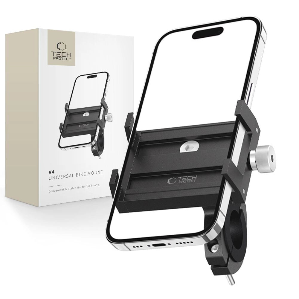 fahrrad handyhalterung iphone xr Tech-Protect V4 Fahrrad Handyhalterung – Lenkerhalterung – Schwarz