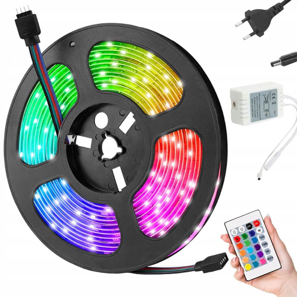 SMD5050 RGB LED-Lichtleiste 4,5 m IP65 – Fernbedienung - MIZO.at
