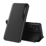 Samsung S24 Ultra Eco Leather View Case – Schwarz Premium Flip Cover - MIZO.at