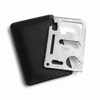 Multitool-Karte Metall – 11 Funktionen im kompakten Survival-Tool - MIZO.at