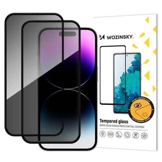Wozinsky Privacy Glass iPhone 17 Pro Panzerglas 2er Set - MIZO.at