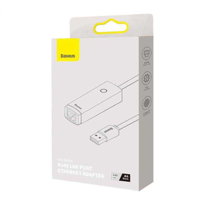 USB auf LAN Adapter RJ45 100Mbps Netzwerk Baseus Lite - MIZO.at