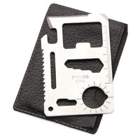 Survival-Tool-Karte 11in1 Multitool Edelstahl – Silber - MIZO.at