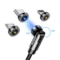 Joyroom 3-in-1 Magnetic Cable | Lightning, Type-C & Micro USB Charging - MIZO.at