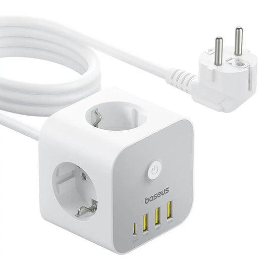 Baseus PowerCombo 7-in-1 Cube | Power Strip with USB & USB-C - MIZO.at