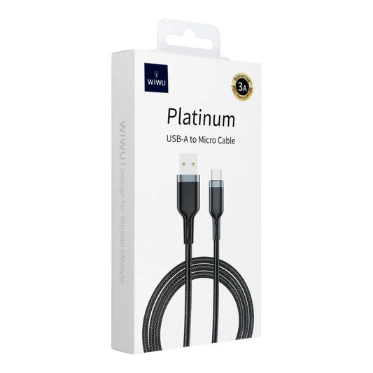 Platinum Series Micro USB-Kabel – 3 A Schnellladung, 1,2 m - MIZO.at