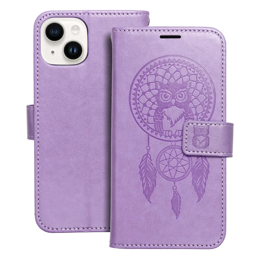 Mezzo Book Case iPhone 14 Dreamcatcher Lila