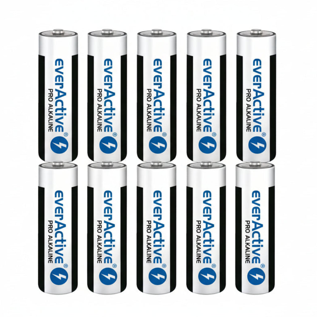 10er Pack everActive Pro AA LR6 Alkaline Batterien 1,5V - MIZO.at