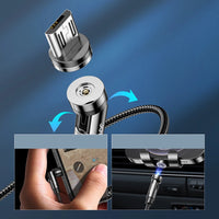 Joyroom 3-in-1 Magnetic Cable | Lightning, Type-C & Micro USB Charging - MIZO.at