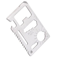 Survival-Tool-Karte 11in1 Multitool Edelstahl – Silber - MIZO.at