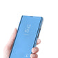 Samsung S24 Ultra Clear View Case – Blau Smart Flip Cover Elegant - MIZO.at