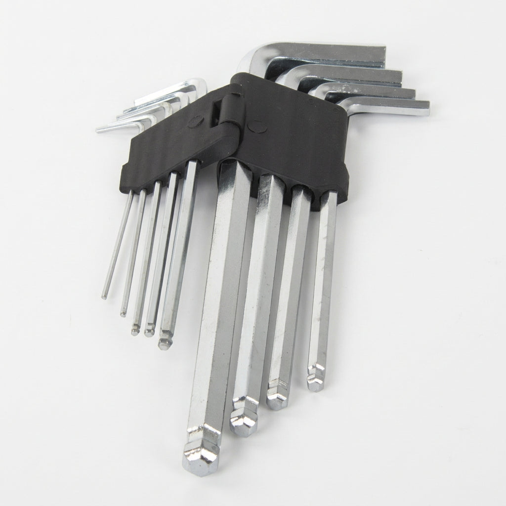 Inbus-Schlüsselset mit Kugelkopf, 9-teilig – 1,5–10 mm