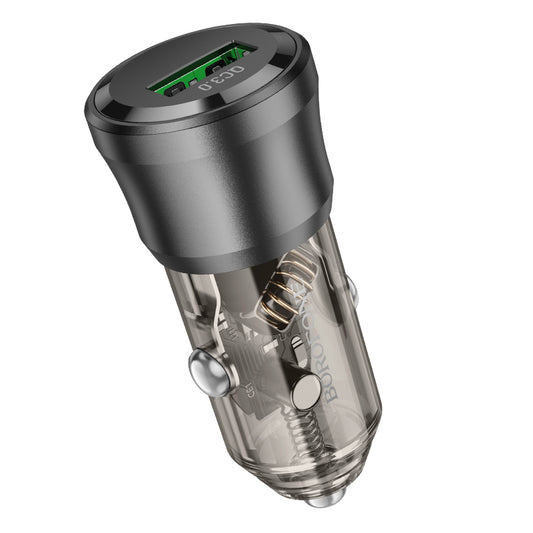 Borofone BZ23 Noble Car Charger 18W USB QC 3.0 | 3A, Black - MIZO.at