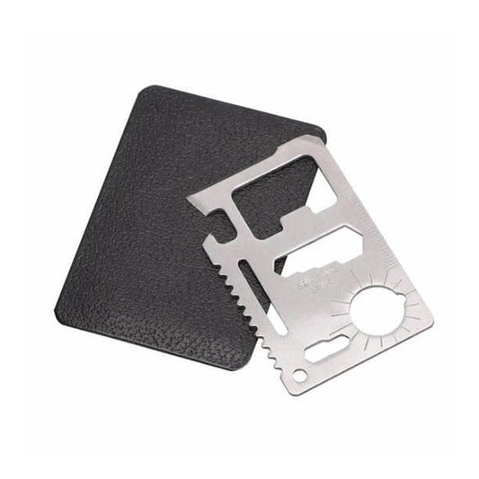 Survival-Tool-Karte 11in1 Multitool Edelstahl – Silber - MIZO.at