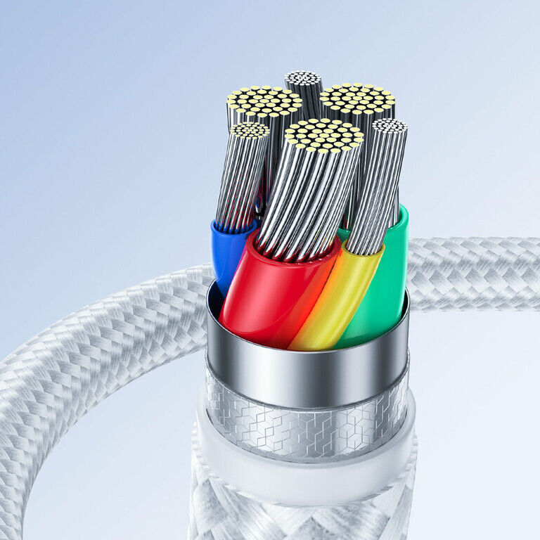 USB Type-C Fast Charging & Data Cable, 0.25m, White | Durable & Efficient - MIZO.at