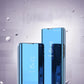 Samsung S24 Ultra Clear View Case – Blau Smart Flip Cover Elegant - MIZO.at