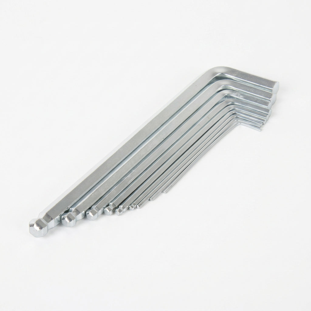 Inbus-Schlüsselset mit Kugelkopf, 9-teilig – 1,5–10 mm