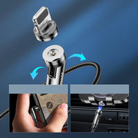 Joyroom 3-in-1 Magnetic Cable | Lightning, Type-C & Micro USB Charging - MIZO.at