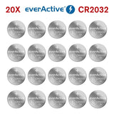 everActive CR2032 Lithium-Knopfzellen 3 V, 220 mAh, 20 Stk.