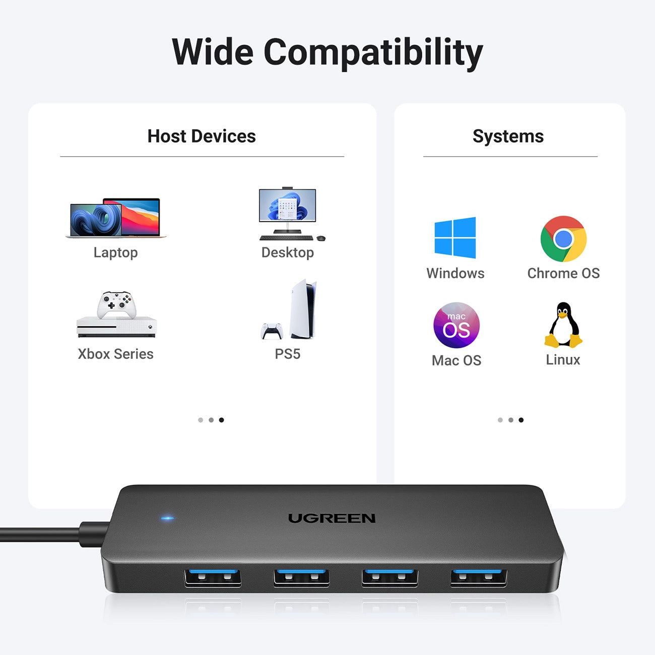 Ugreen CM219 25851 USB-A 3.0 Hub - MIZO.at