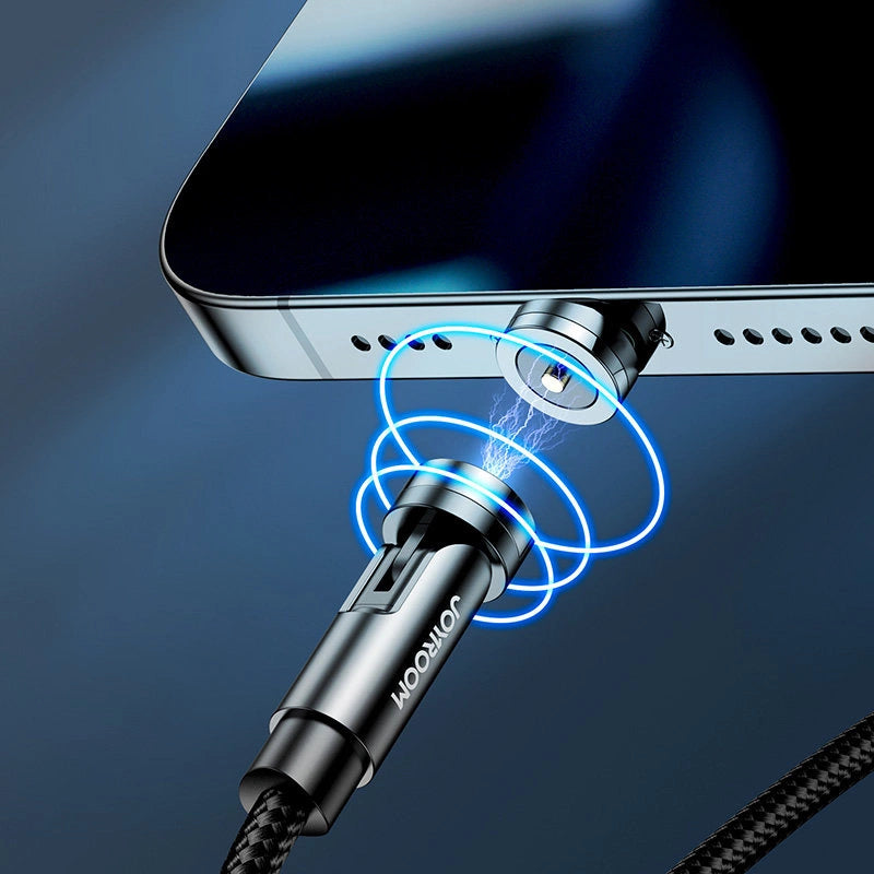Joyroom 3-in-1 Magnetic Cable | Lightning, Type-C & Micro USB Charging - MIZO.at
