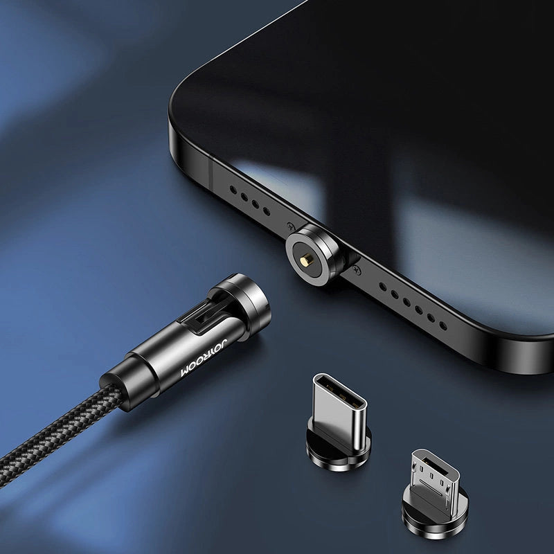 Joyroom 3-in-1 Magnetic Cable | Lightning, Type-C & Micro USB Charging - MIZO.at