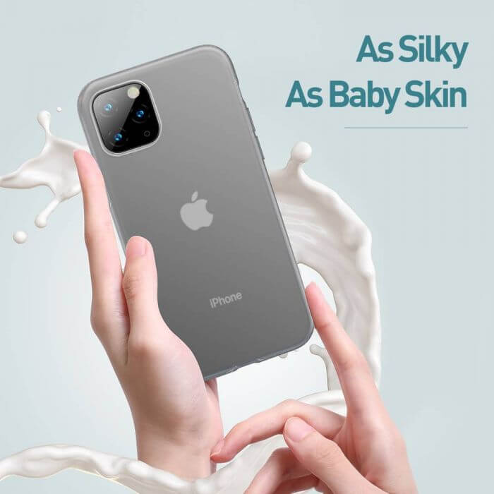 iPhone 11 Pro Max Case | Jelly Liquid Silica Gel (Black) - MIZO.at