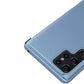 Samsung S24 Ultra Clear View Case – Blau Smart Flip Cover Elegant - MIZO.at