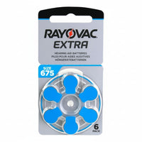 Rayovac Extra 675 Batteries 6er Pack Hearing Aid - MIZO.at
