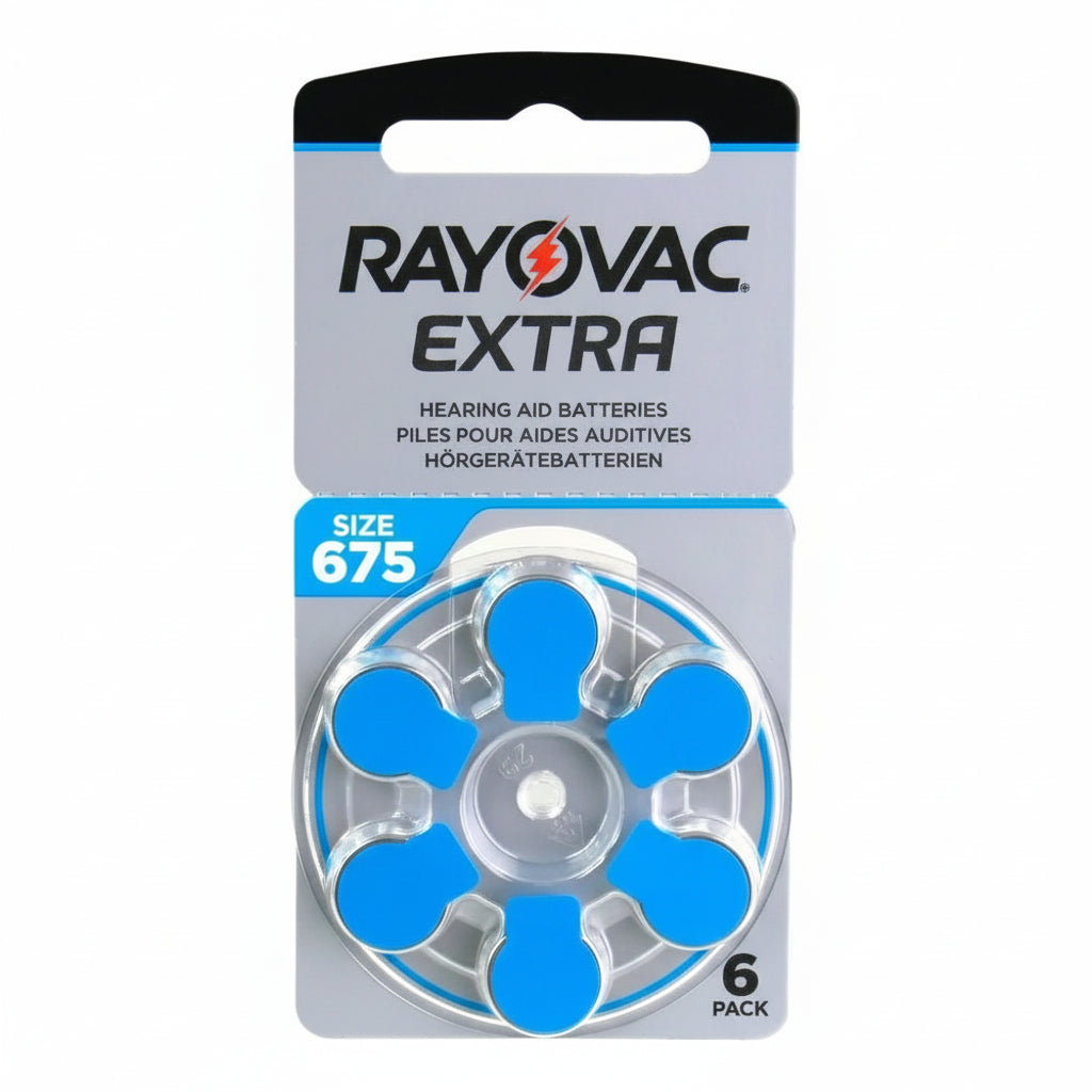 Rayovac Extra 675 Batteries 6er Pack Hearing Aid - MIZO.at