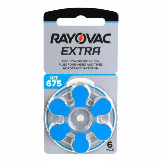 Rayovac Extra 675 Batteries 6er Pack Hearing Aid - MIZO.at