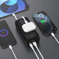 Dudao K15MAX 30000mAh PD 22.5W Powerbank with Built-in Cables – Black