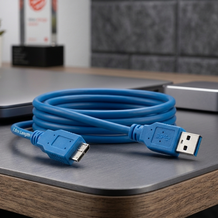 USB 3.0 Kabel A auf Micro B 1,8m Datenkabel Festplatte PC Verbindung